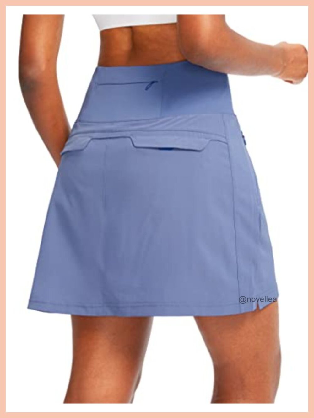 Women's High Waisted Athletic Skort with 5 Pockets, Lightweight, Built-in Shorts